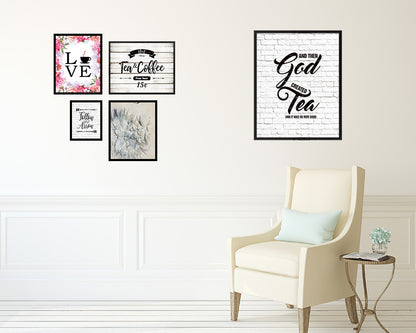 And then god created and it was so very good Quote Wood Framed Print Home Decor Wall Art Gifts