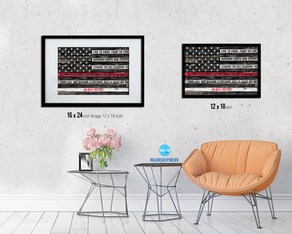 Son of Liberty Wood Rustic Flag Wood Framed Print Wall Art Decor Gifts