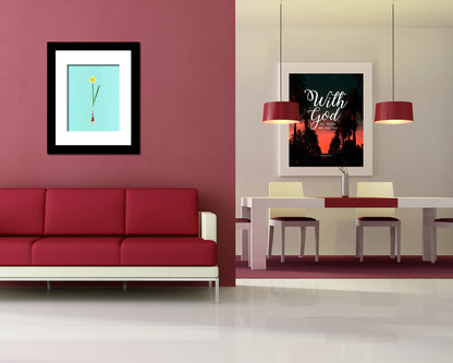 Narcissus Bulb Colorful Plants Art Wood Framed Print Wall Decor Gifts