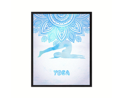 Halasana Yoga Wood Framed Print Wall Decor Art Gifts