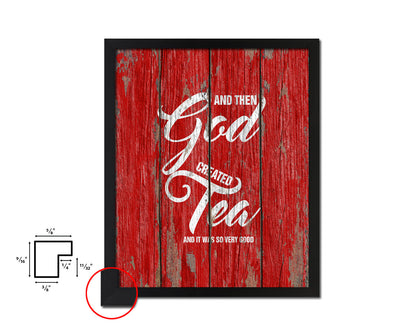 And then god created and it was so very good Quote Framed Print Home Decor Wall Art Gifts