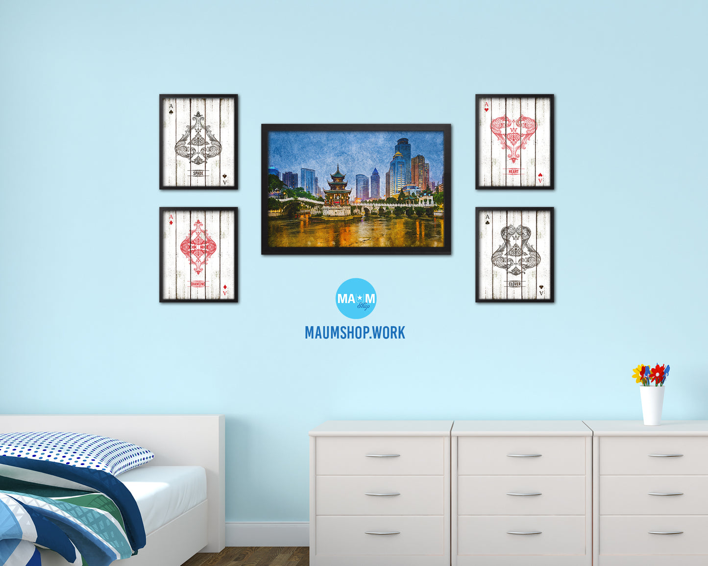 Skyline Jiaxiu Pavilion, Nanming River, Guiyang, Asia, China, Landmark