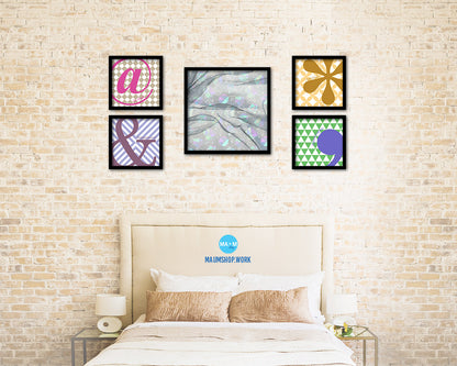 Abstract Green Artwork Wood Frame Gifts Modern Wall Decor Art Prints