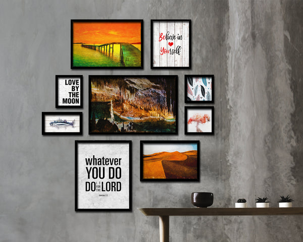 Whatever you do do it for the Lord, Colossians 3:23 Bible Scripture Verse Framed Art