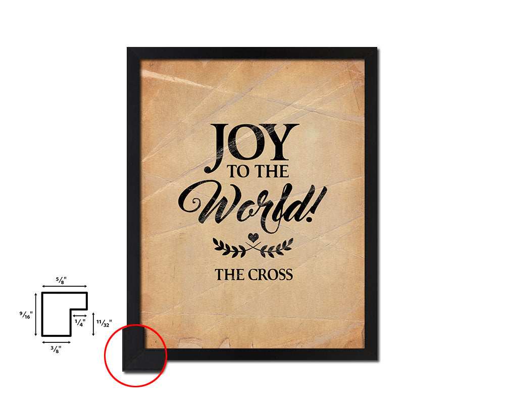 Joy to the world the coopers Quote Paper Artwork Framed Print Wall Decor Art
