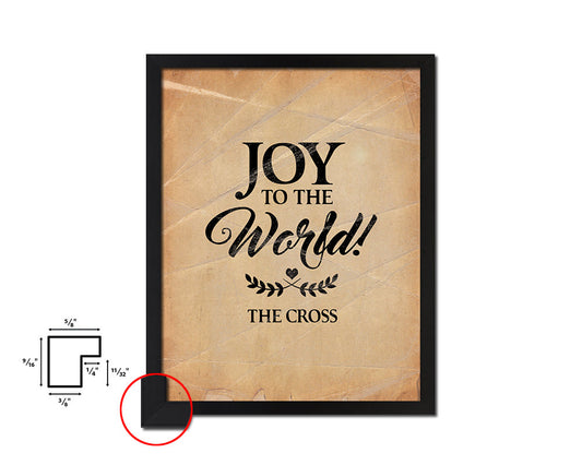 Joy to the world the coopers Quote Paper Artwork Framed Print Wall Decor Art