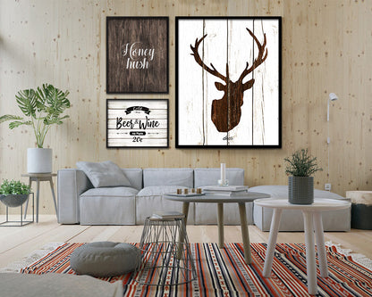 Honey hush Quote Framed Artwork Print Home Decor Wall Art Gifts