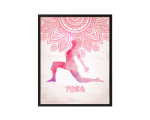Yoga Pose Yoga Wood Framed Print Wall Decor Art Gifts