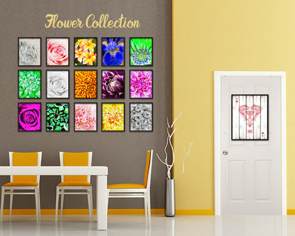 Chrysanthemum Yellow Flower Wood Framed Paper Print Wall Decor Art Gifts