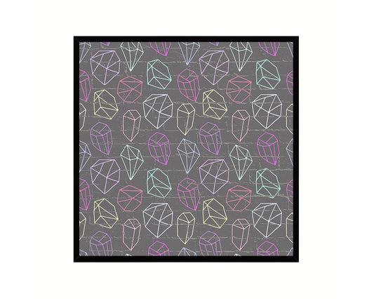 Abstract Line Artwork Wood Frame Gifts Modern Wall Decor Art Prints