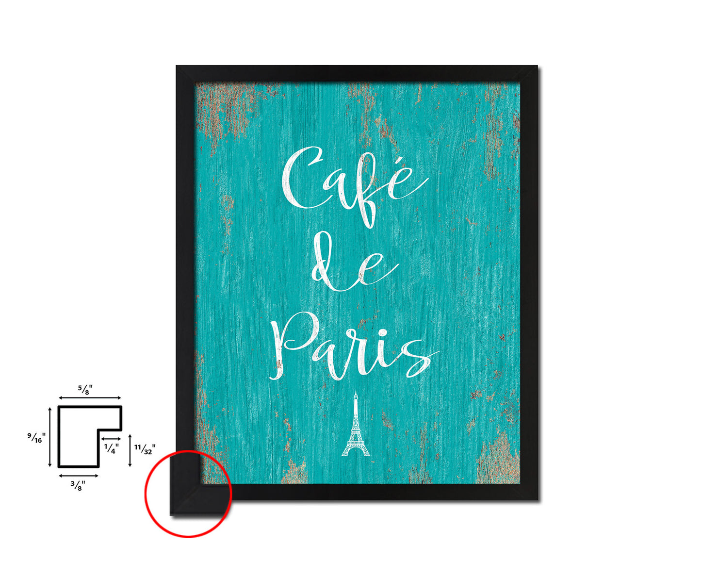 Cafe De Paris Quotes Framed Print Home Decor Wall Art Gifts