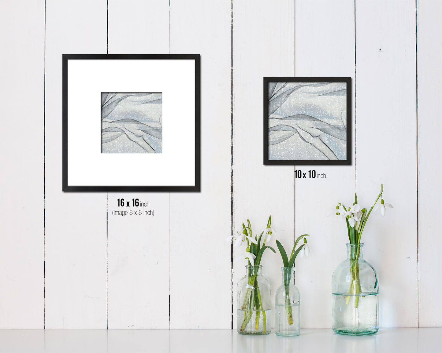 Abstract Artwork Wood Frame Gifts Modern Wall Decor Art Prints