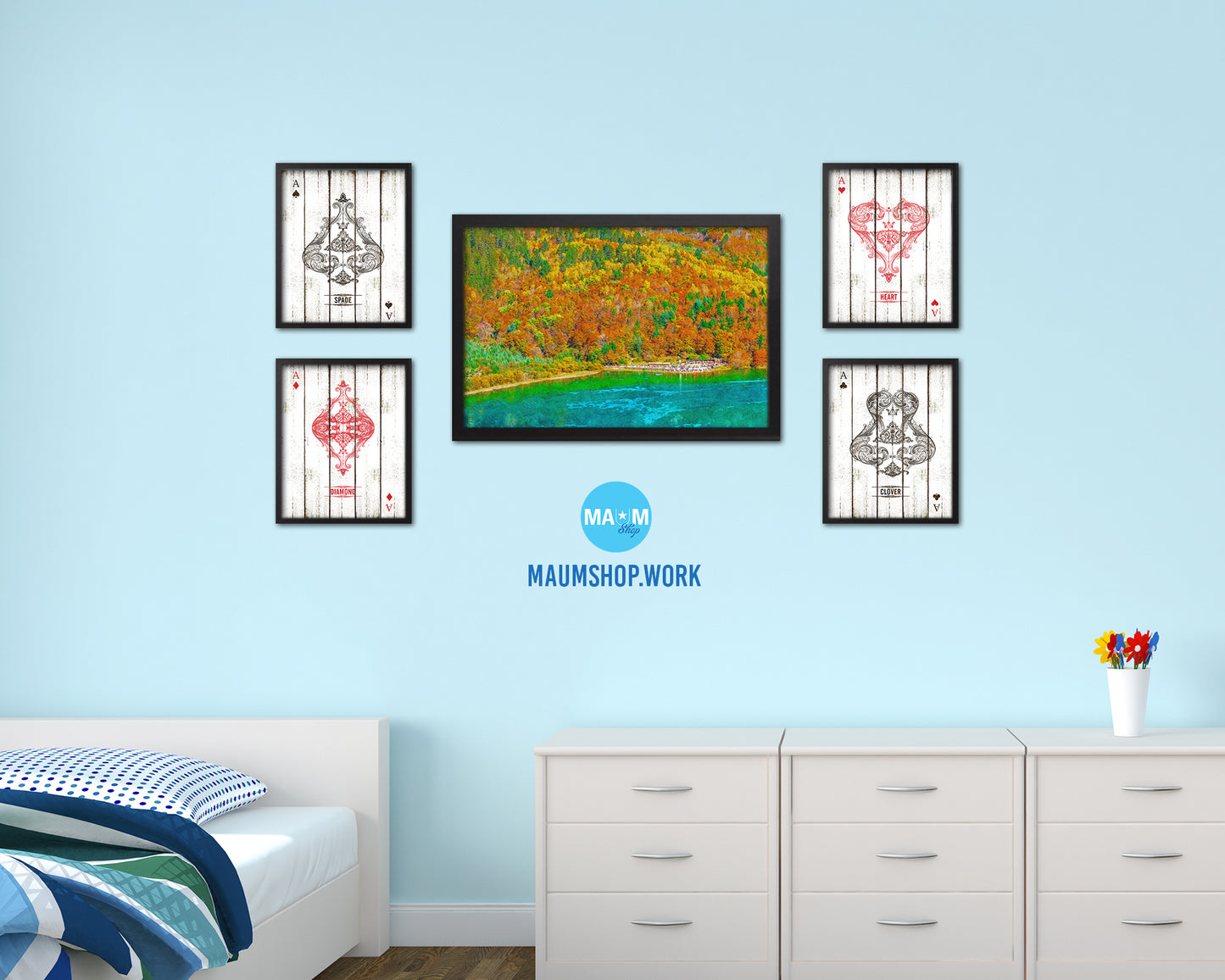 Jiuzhai Valley National Park, Five Flower Lake, Autumn Jiuzhaigou, Asia, China, Landmark