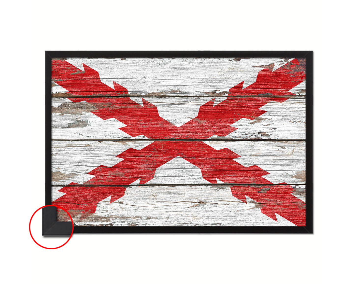 Spanish Ensign Spain Royal War Wood Rustic Flag Wood Framed Print Wall Art Decor Gifts