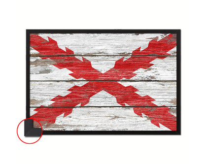 Spanish Ensign Spain Royal War Wood Rustic Flag Wood Framed Print Wall Art Decor Gifts