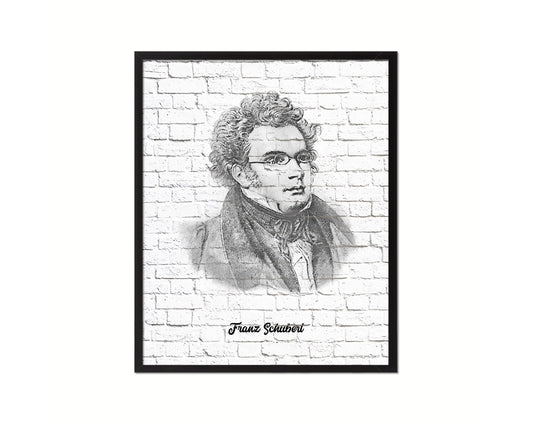 Franz Schubert Classical Music Framed Print Orchestra Teacher Gifts Home Wall Decor