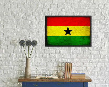Georgia Country Vintage Flag Wood Framed Print Wall Art Decor Gifts