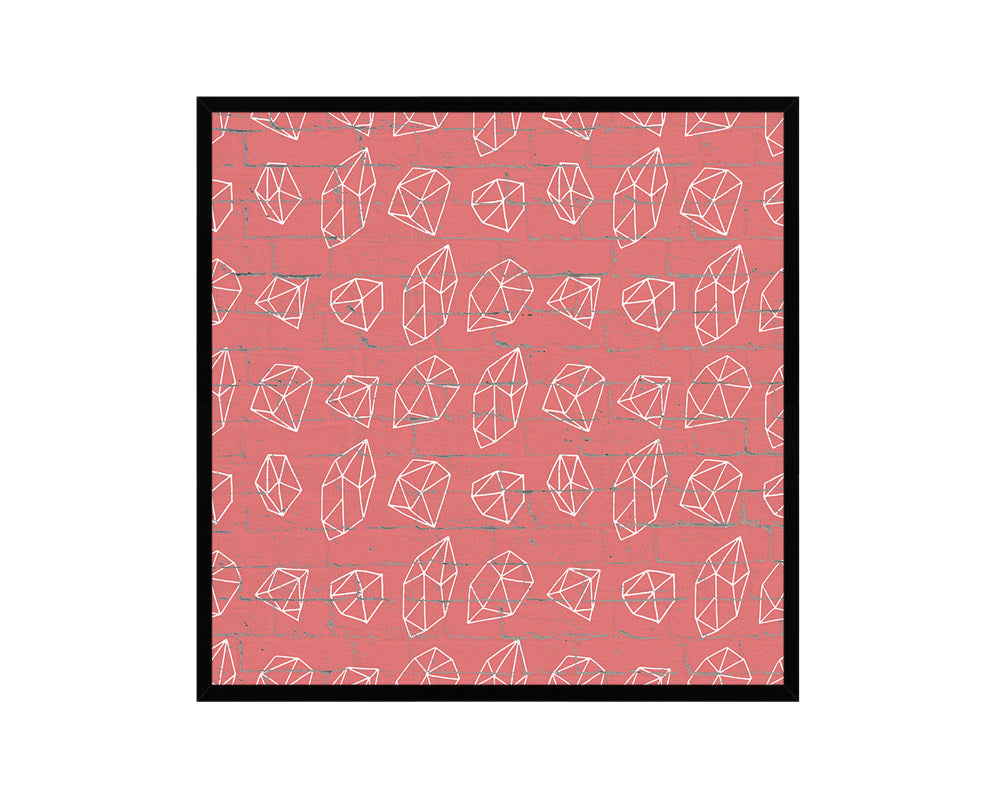 Abstract Red Artwork Wood Frame Gifts Modern Wall Decor Art Prints