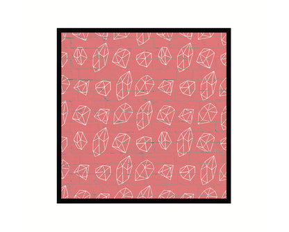 Abstract Red Artwork Wood Frame Gifts Modern Wall Decor Art Prints