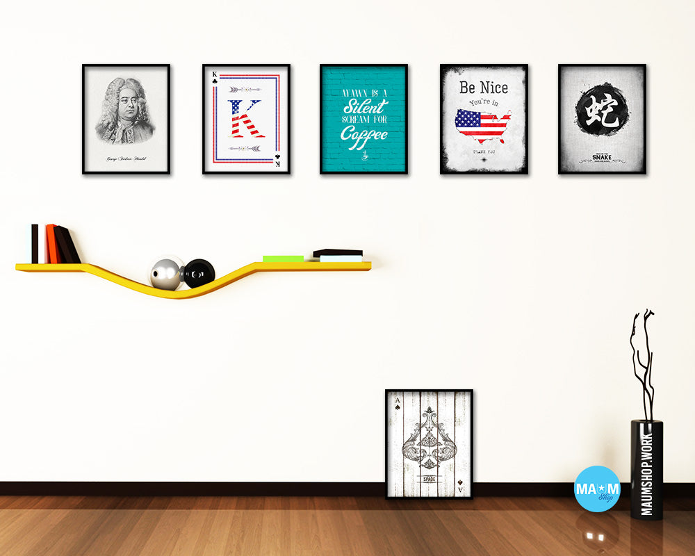 A yawn is a silent scream for coffee Quotes Framed Print Home Decor Wall Art Gifts