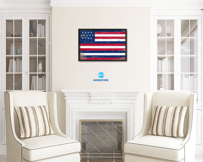 Serapis Hostoryic Shabby Chic Military Flag Framed Print Decor Wall Art Gifts