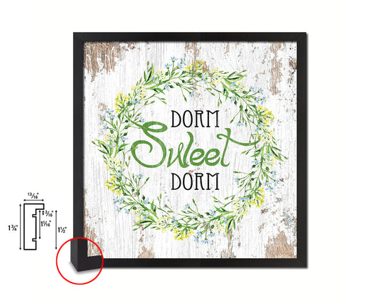 Dorm Sweet Dorm Quote Framed Print Home Decor Wall Art Gifts