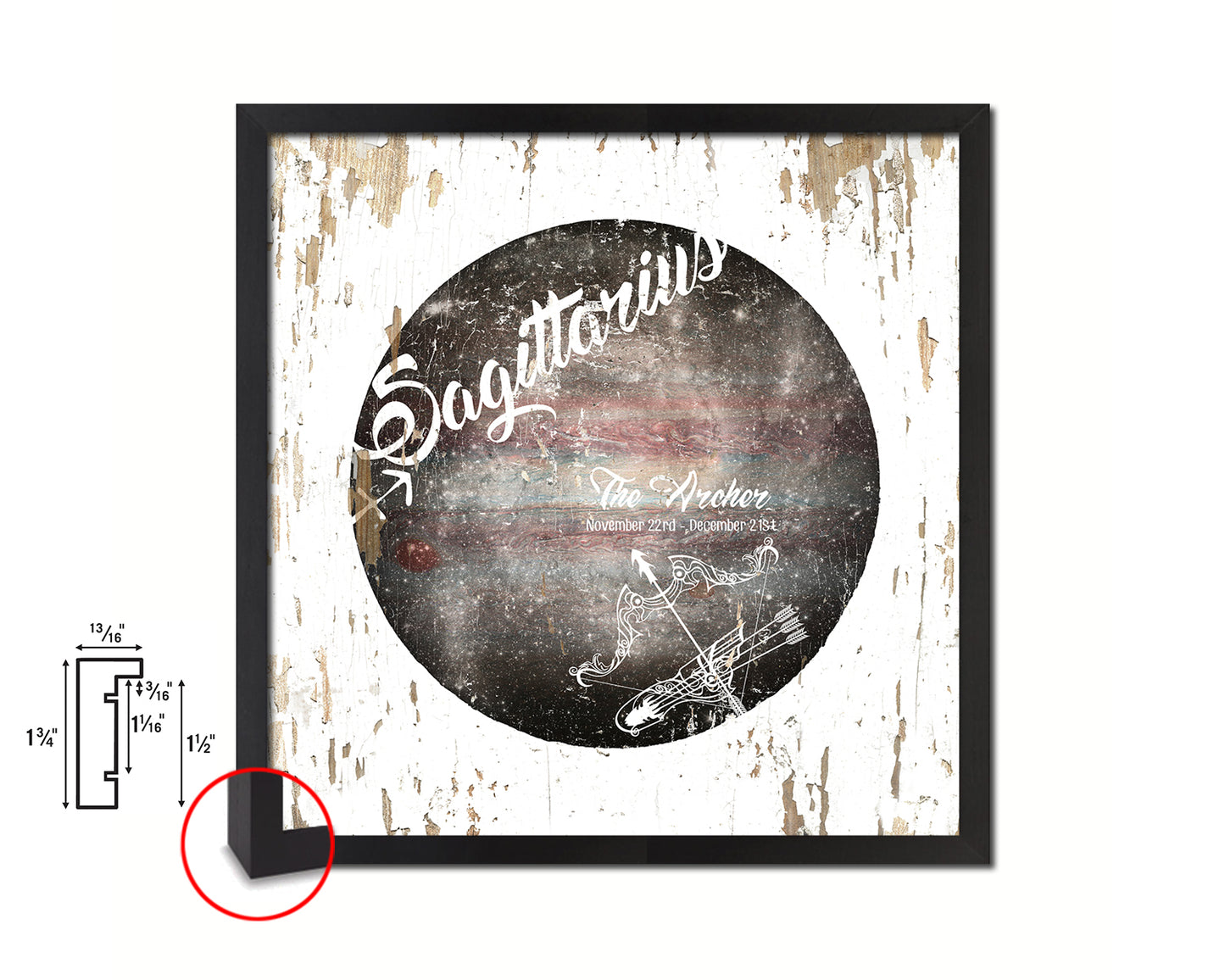 Sagittarius Astrology Prediction Yearly Horoscope Wood Framed Print Wall Art Decor Gifts