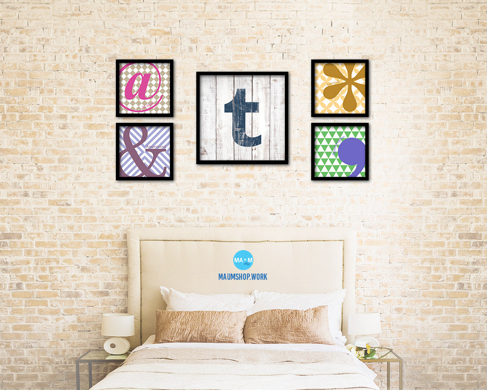 Tumblr Social Media Symbol Icons logo Framed Print Shabby Chic Home Decor Wall Art Gifts