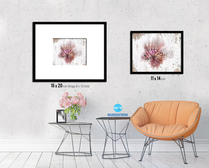 Lionfish Framed Print Modern Restaurant Sushi Bar Modern Watercolor Wall Art Decor