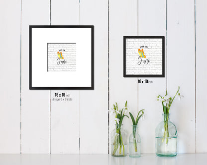 Baby Due In Jun Pregnancy Announcement Personalized Frame Print Wall Decor Art Gifts