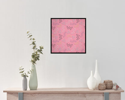 Abstract Black Artwork Wood Frame Gifts Modern Wall Decor Art Prints