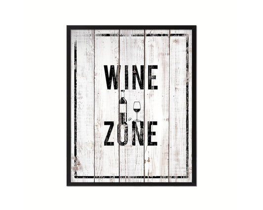 Wine Zone Notice Danger Sign Framed Print Home Decor Wall Art Gifts