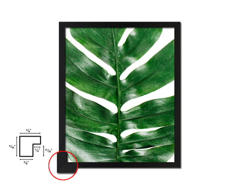 Tropical Palm Tropical Leaf Framed Print Sign Decor Wall Art Gifts