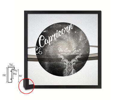 Capricorn Astrology Prediction Yearly Horoscope Wood Framed Print Wall Art Decor Gifts