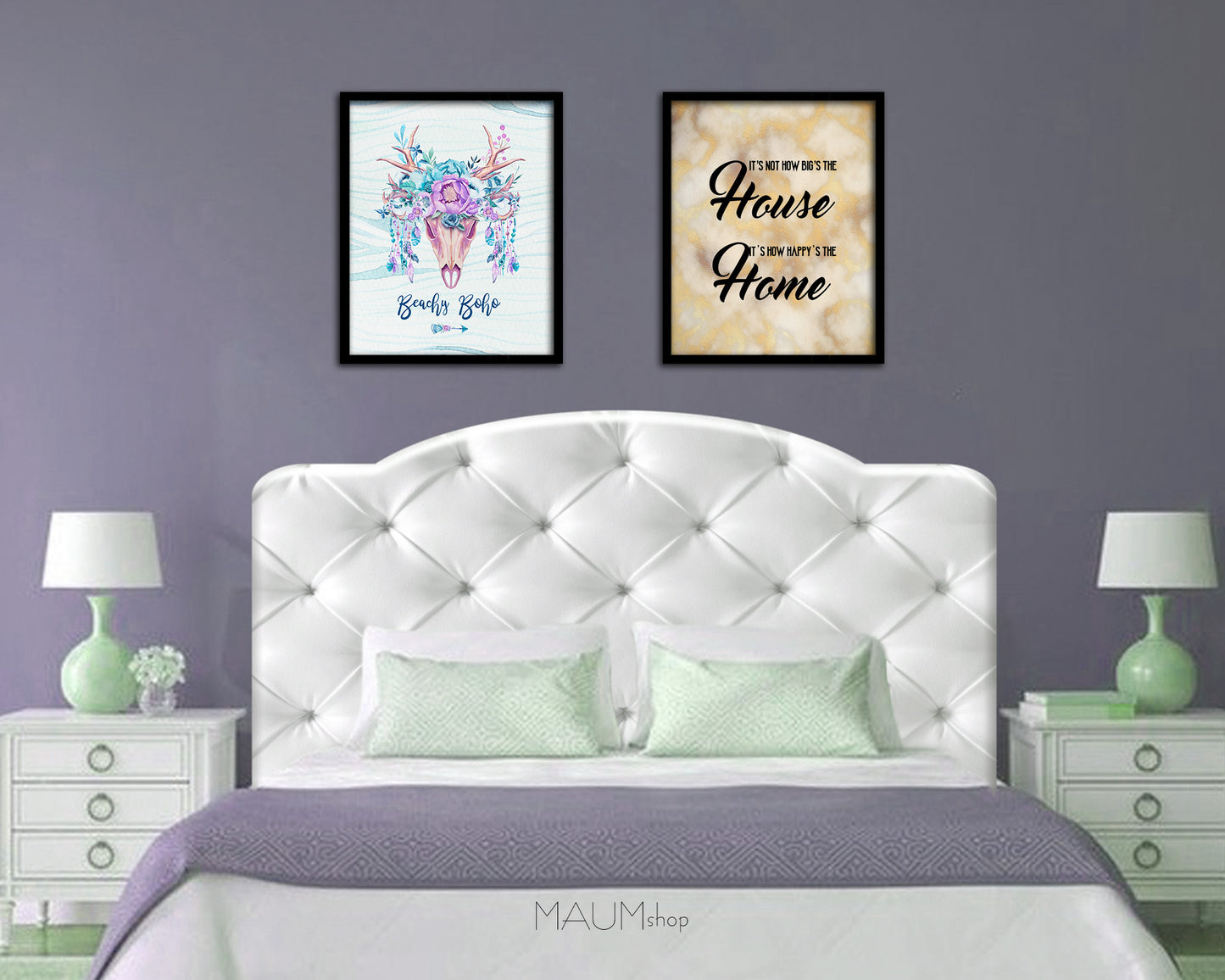 It's not how big's the house It's how happy's the home Quote Framed Print Wall Decor Art Gifts