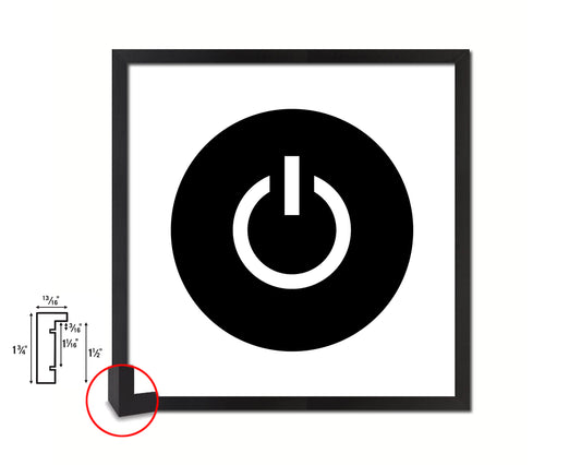 On Punctuation Symbol Framed Print Home Decor Wall Art English Teacher Gifts