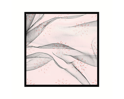 Abstract Line Artwork Wood Frame Gifts Modern Wall Decor Art Prints