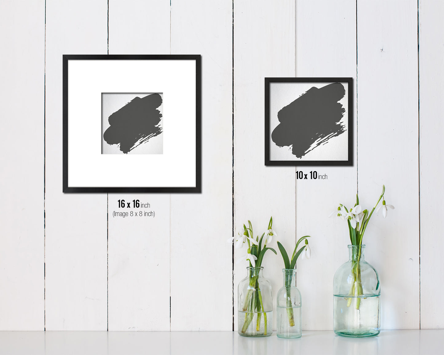 Brush Object Abstract Artwork Wood Frame Gifts Modern Wall Decor Art Prints