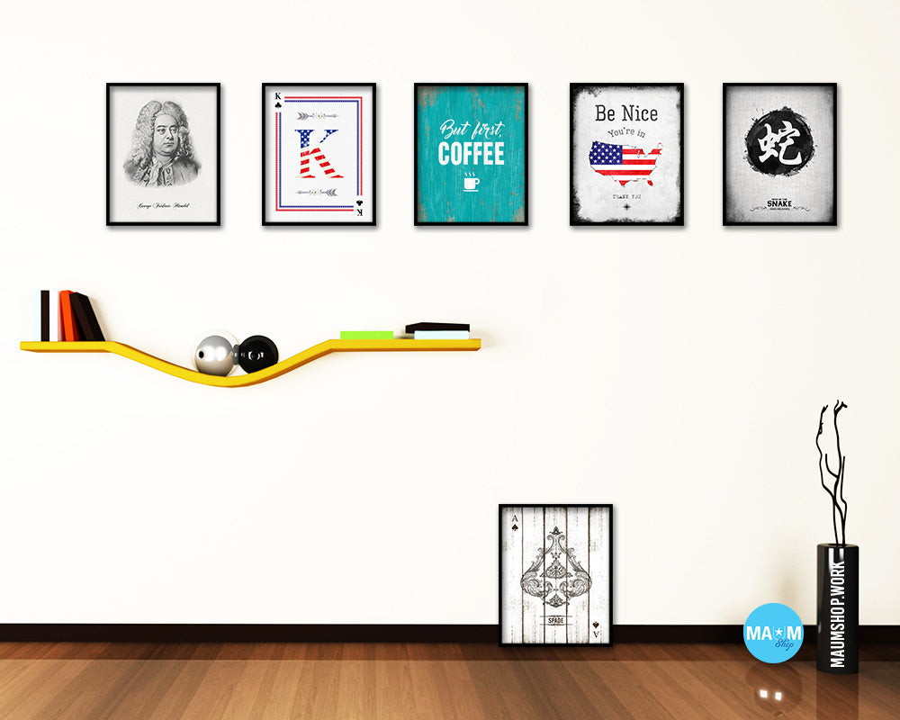 But first, coffee Quotes Framed Print Home Decor Wall Art Gifts