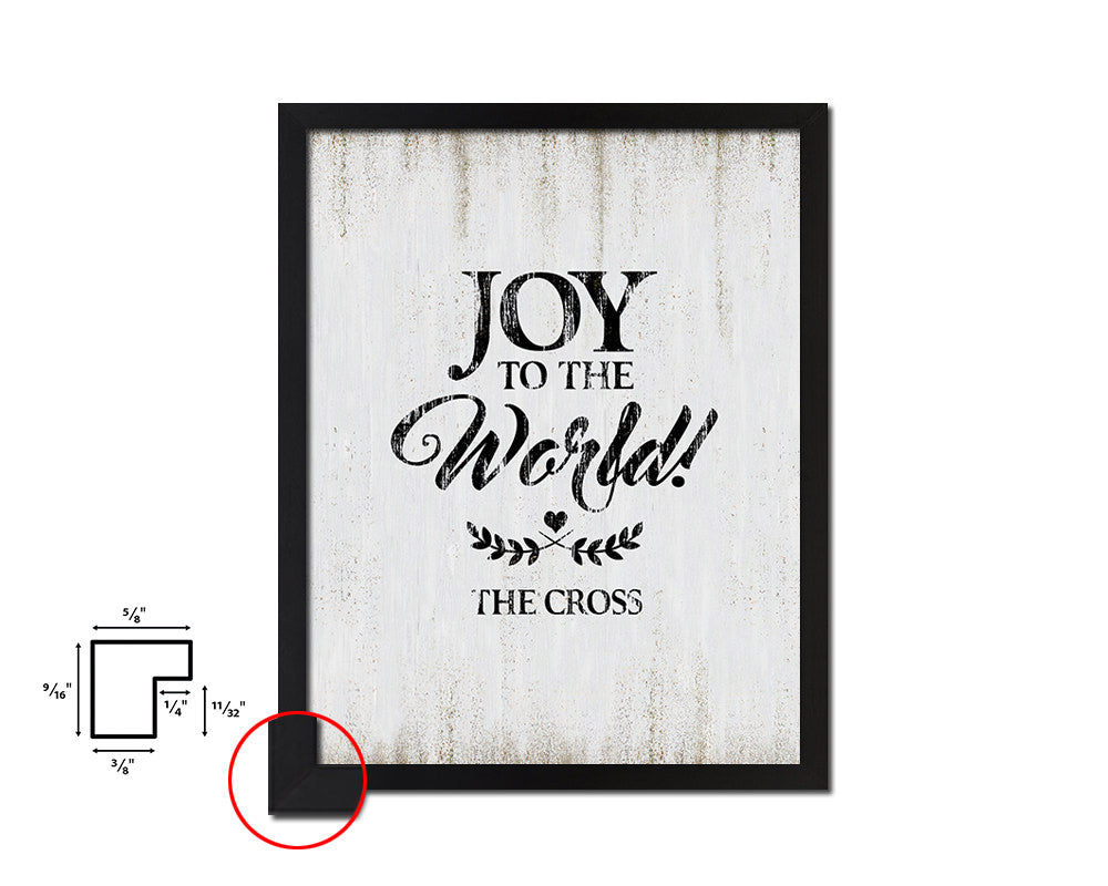 Joy to the world the coopers Quote Wood Framed Print Wall Decor Art