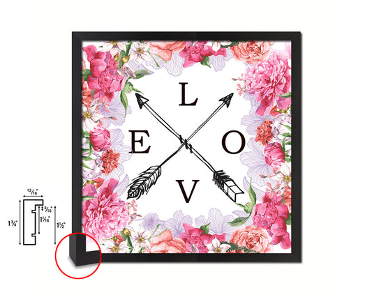 LOVE Quote Framed Print Home Decor Wall Art Gifts
