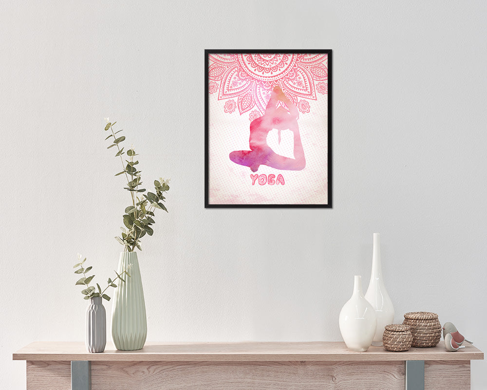 Yoga Pose Yoga Wood Framed Print Wall Decor Art Gifts