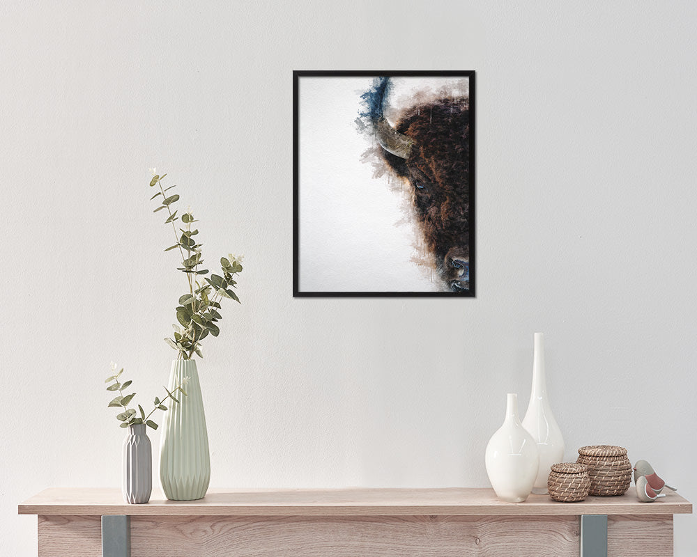 Buffuro Animal Painting Print Framed Art Home Wall Decor Gifts