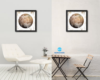 Aries Astrology Prediction Yearly Horoscope Wood Framed Print Wall Art Decor Gifts