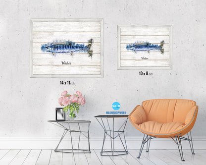 Wahoo Fish Framed Prints Modern Restaurant Sushi Bar Watercolor Wall Art Decor