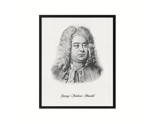 George Frideric Handel Classical Music Framed Print Orchestra Teacher Gifts Home Wall Decor