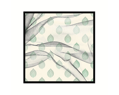 Abstract Green Artwork Wood Frame Gifts Modern Wall Decor Art Prints