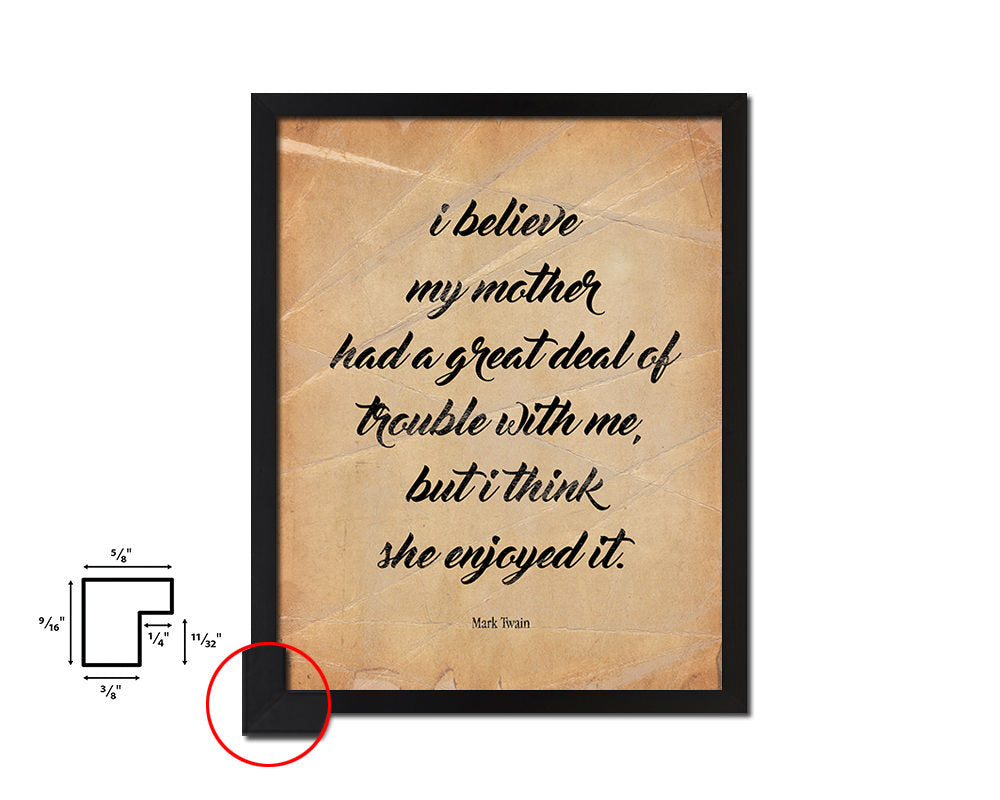 I am not your friend I am your parent Quote Paper Artwork Framed Print Wall Decor Art