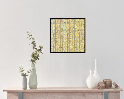 Abstract Yellow Artwork Wood Frame Gifts Modern Wall Decor Art Prints
