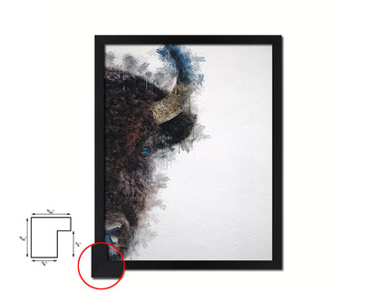 Buffuro Animal Painting Print Framed Art Home Wall Decor Gifts